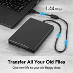 Leitor Portátil de Disquete de 3,5 Polegadas 1.44MB Dispositivo FDD Externo