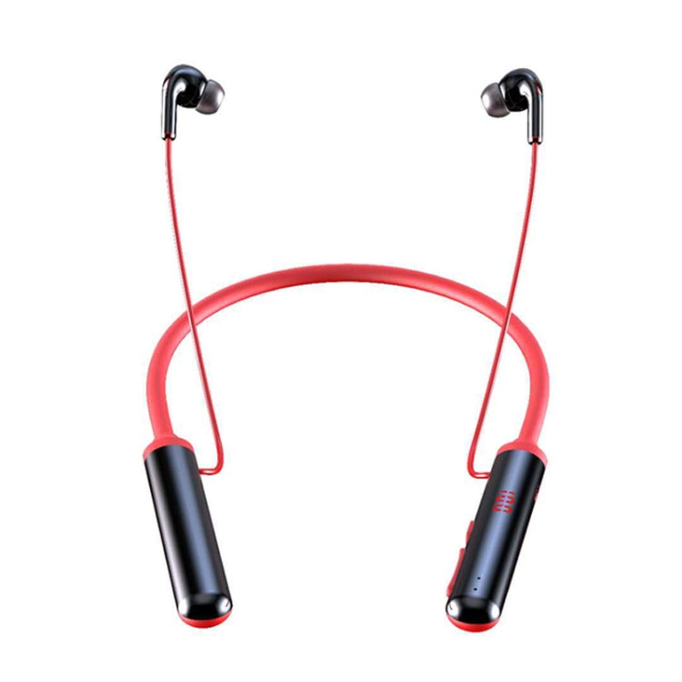 Auricular Estéreo Magnético 960 com Colar e Ecrã LED, Suporta Cartão TF