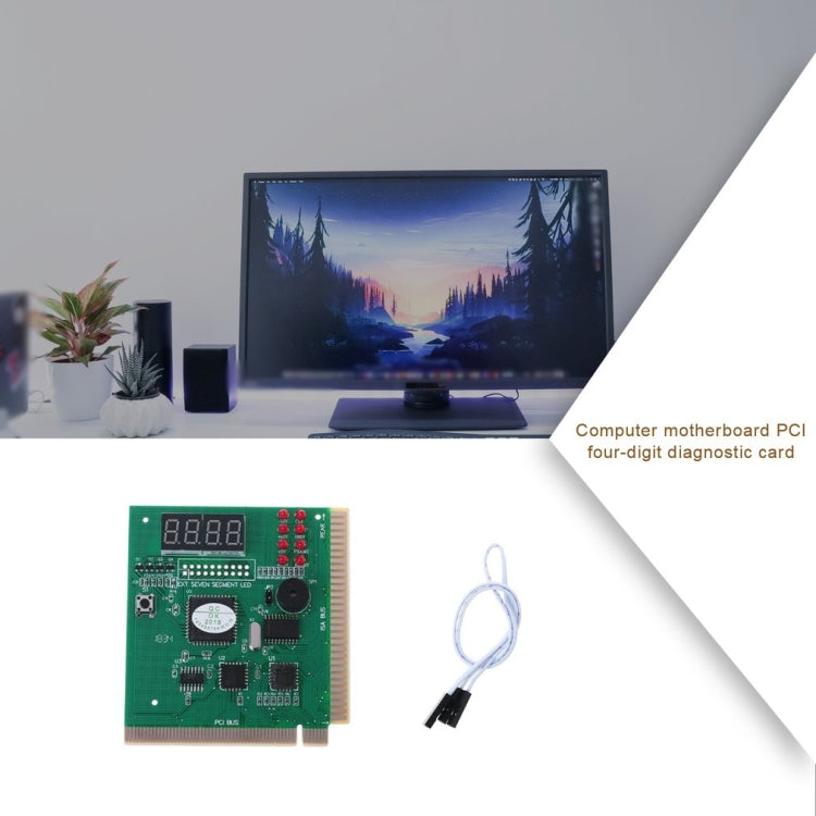Cartão de Diagnóstico PCI de Quatro Dígitos para Teste de Placa-Mãe de Computador, 4 bits