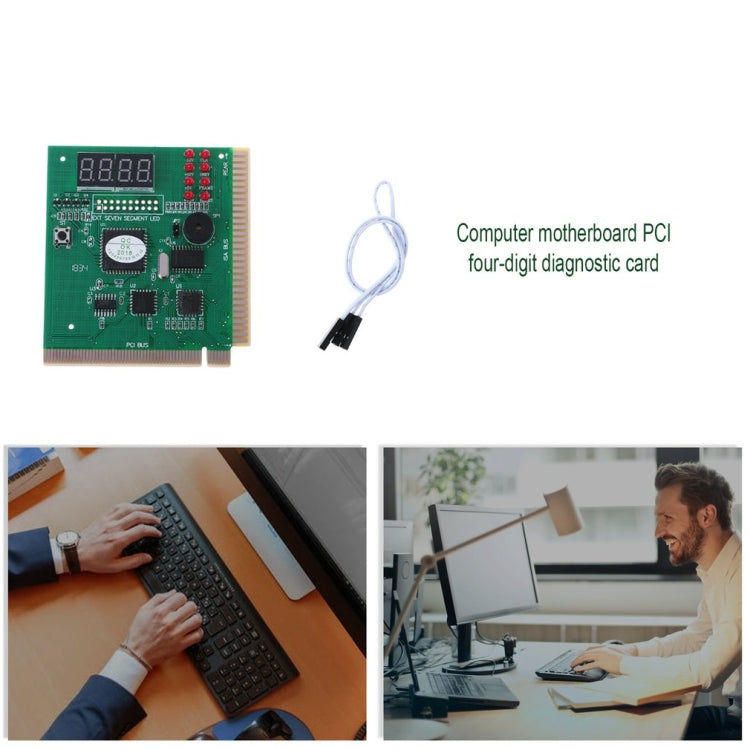 Cartão de Diagnóstico PCI de Quatro Dígitos para Teste de Placa-Mãe de Computador, 4 bits