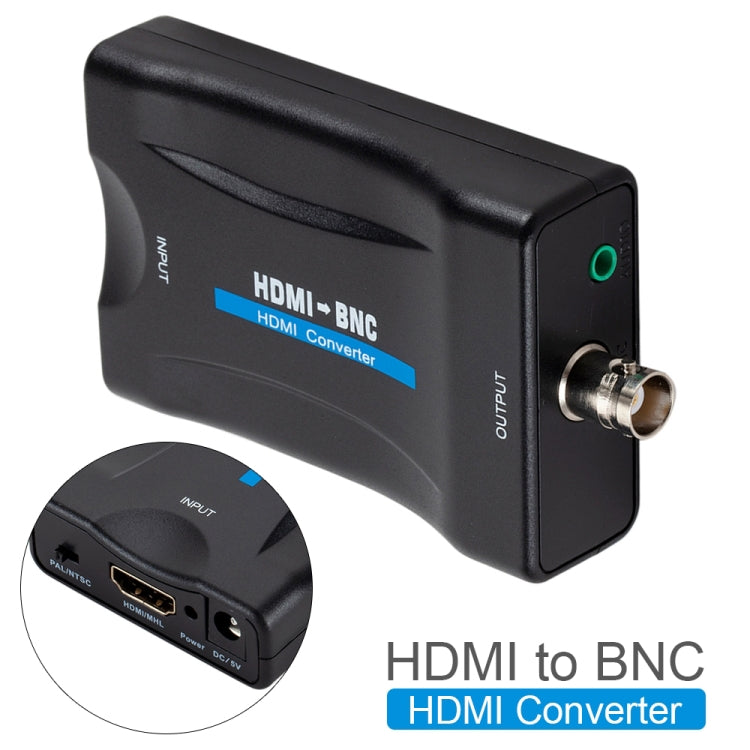 Conversor de Vídeo Composto HDMI para BNC, HDMI para BNC