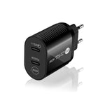 Carregador Rápido 40W com Dupla Porta PD / Type-C e Cabo de Dados Type-C para Type-C, Ficha UE + Cabo Type-C para Type-C