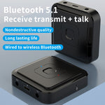 BT-22 Receptor e transmissor Bluetooth 5.1 2 em 1 Suporta chamadas de voz, BT-22