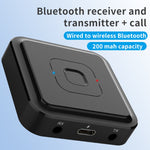 BT-22 Receptor e transmissor Bluetooth 5.1 2 em 1 Suporta chamadas de voz, BT-22
