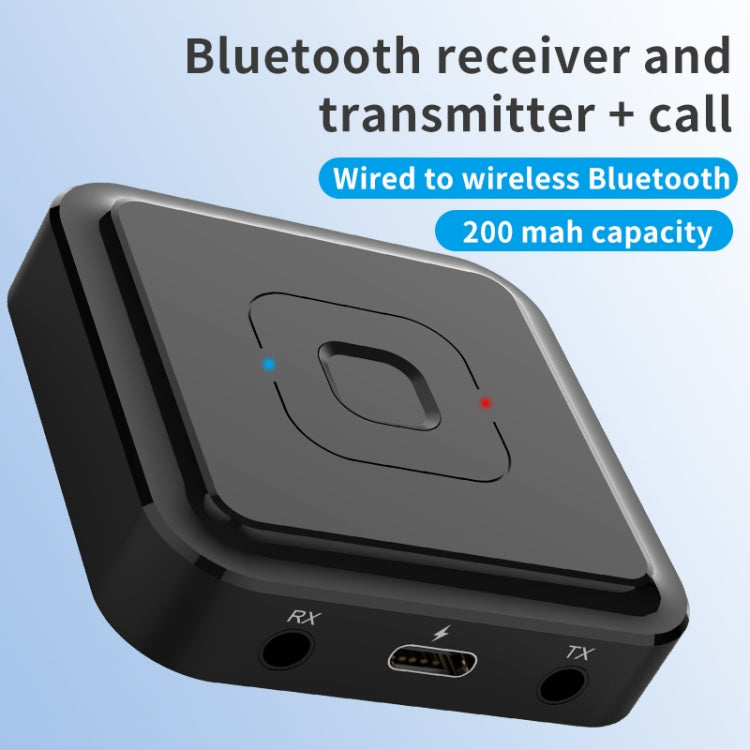 BT-22 Receptor e transmissor Bluetooth 5.1 2 em 1 Suporta chamadas de voz, BT-22