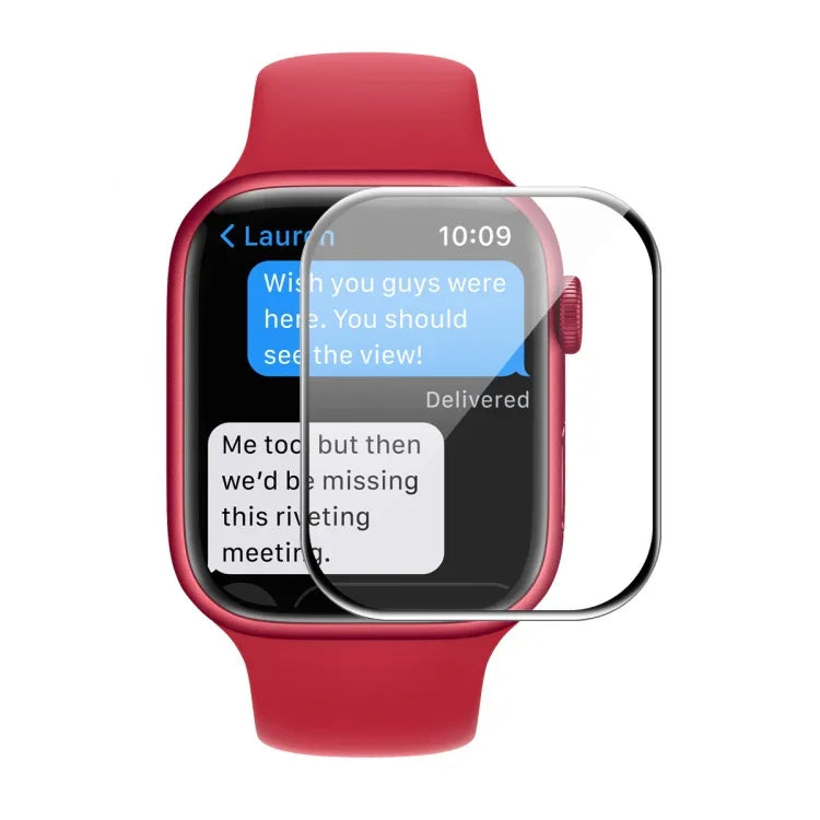 Para Apple Watch Série 9 / 8 / 7 41mm Película Protetora de Ecrã HD 3D com Borda Suave em PC de Cobertura Total ENKAY Hat-Prince, 1 UNIDADE, 2 UNIDADES, 5 UNIDADES, 10 UNIDADES