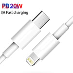 Cabo de Carregamento Rápido e Sincronização de Dados PD20W USB-C / Type-C para 8 Pinos para iPhone 13 / 12 Series, 1m, 1,5m, 2m