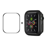 ENKAY Hat-Prince Filme Protetor de Ecrã HD PMMA de Cobertura Total + Moldura PC para Apple Watch Series 7 45mm
