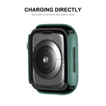 ENKAY Hat-Prince Filme Protetor de Ecrã HD PMMA de Cobertura Total + Moldura PC para Apple Watch Series 7 45mm