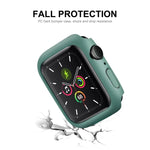 ENKAY Hat-Prince Filme Protetor de Ecrã HD PMMA de Cobertura Total + Moldura PC para Apple Watch Series 7 45mm