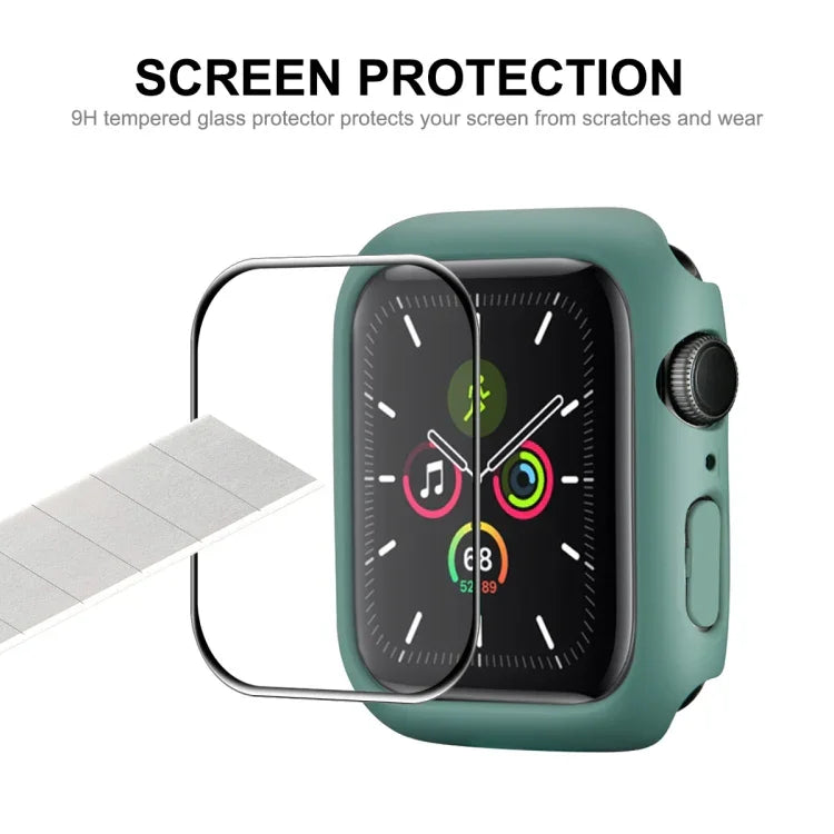 ENKAY Hat-Prince Filme Protetor de Ecrã HD PMMA de Cobertura Total + Moldura PC para Apple Watch Series 7 45mm