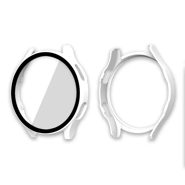 ENKAY Hat-Prince Capa Composta com Moldura PC de Cobertura Total + Protetor de Vidro Temperado para Samsung Galaxy Watch4 40mm
