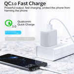 CS-20W Carregador Rápido Mini Portátil com Duas Portas PD3.0 + QC3.0, Carregador