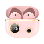 Auriculares TWS PRO100 Bluetooth 5.2 com Cancelamento de Ruído, Impermeáveis, Estéreo 9D para Desporto com Caixa de Carregamento