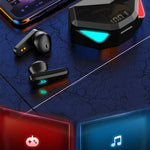 Auricular TWS-Y04 Bluetooth 5.0 TWS Binaural True Stereo com Controlo Tátil e Estojo de Carregamento LED para Jogos