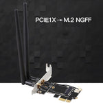 Adaptador de Antena Dupla TXB001 Cartão PCIE-1X para NGFF-Ekey