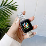 Pulseira Metálica Criativa em Aço Inoxidável com Corrente Para Apple Watch Series, 7 41mm / 6&SE&5&4 40mm / 3&2&1 38mm, 7 45mm / 6&SE&5&4 44mm / 3&2&1 42mm