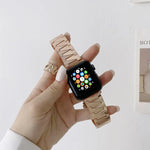 Pulseira Metálica Criativa em Aço Inoxidável com Corrente Para Apple Watch Series, 7 41mm / 6&SE&5&4 40mm / 3&2&1 38mm, 7 45mm / 6&SE&5&4 44mm / 3&2&1 42mm