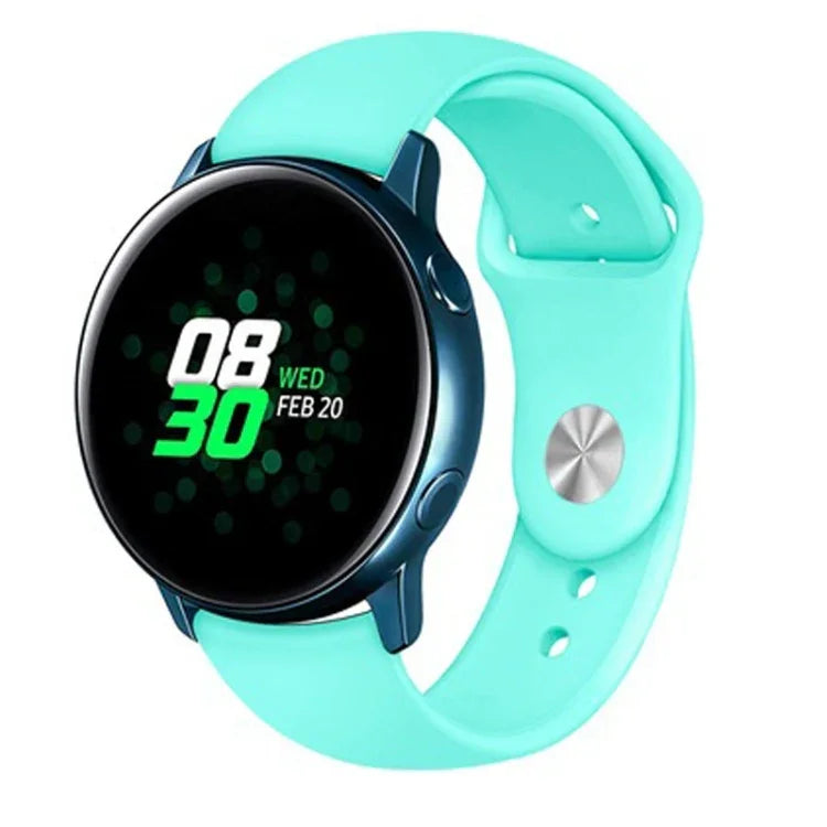 Correia de Silicone Monocromática para Apply Samsung Galaxy Watch Active 22mm