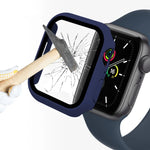 ENKAY Hat-Prince 2 in 1 PC Frame + 9H Tempered Glass Protector Full Coverage Case for Apple Watch Series 7 41mm