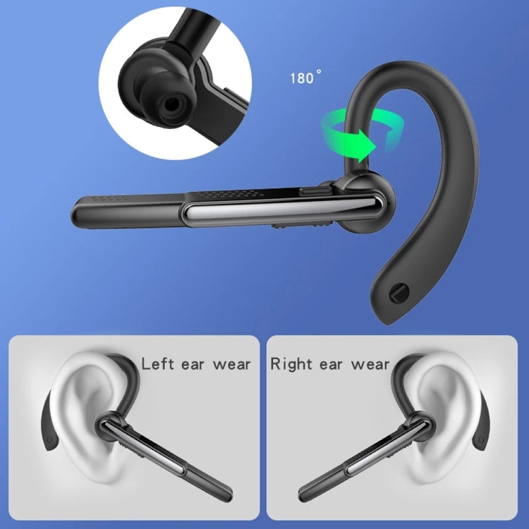 Auricular Bluetooth Sem Fios P40 5.1 para Negócios com Cancelamento de Ruído, Microfone e Suporte para Mãos Livres