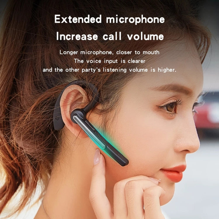 Auricular Bluetooth Sem Fios P40 5.1 para Negócios com Cancelamento de Ruído, Microfone e Suporte para Mãos Livres