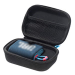 JD-344646 Bolsa de Armazenamento Portátil Antichoque para Altifalante Bluetooth JBL GO3 para Exterior, com Mosquetão