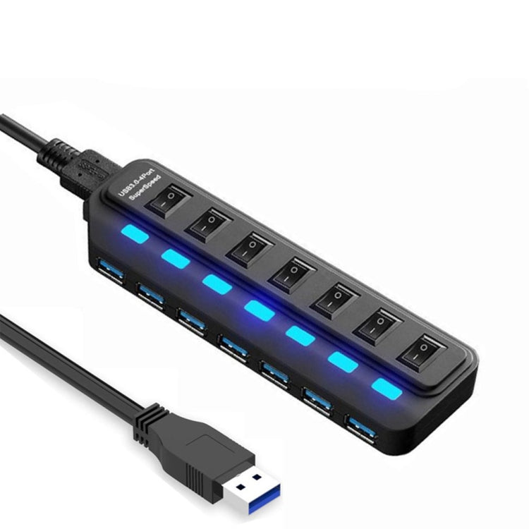 Divisor HUB USB 3.0 de 7 Portas com Comutação Independente, Divisor