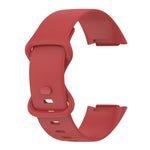 For Fitbit Charge 5 Monochromatic Silica Gel To Replace Watch Strap, Size：Large Size, Size: Small Size