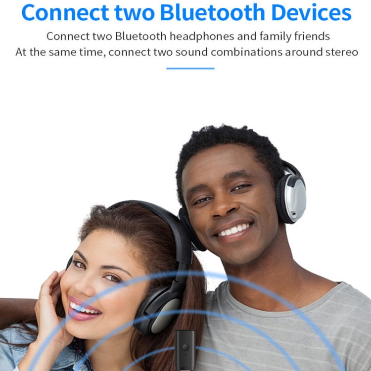 TX35 Transmissor Bluetooth 5.2 One Drag Two Saída dupla USB / AUX