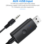 TX35 Transmissor Bluetooth 5.2 One Drag Two Saída dupla USB / AUX