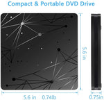 Leitor Óptico Externo USB 3.0 Portátil DVD RW