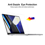 ENKAY Protetor de Ecrã HD PET Transparente para Portátil, Para MacBook Pro 14,2 polegadas A2442, Para MacBook Pro 16,2 polegadas A2485/A2880 2023
