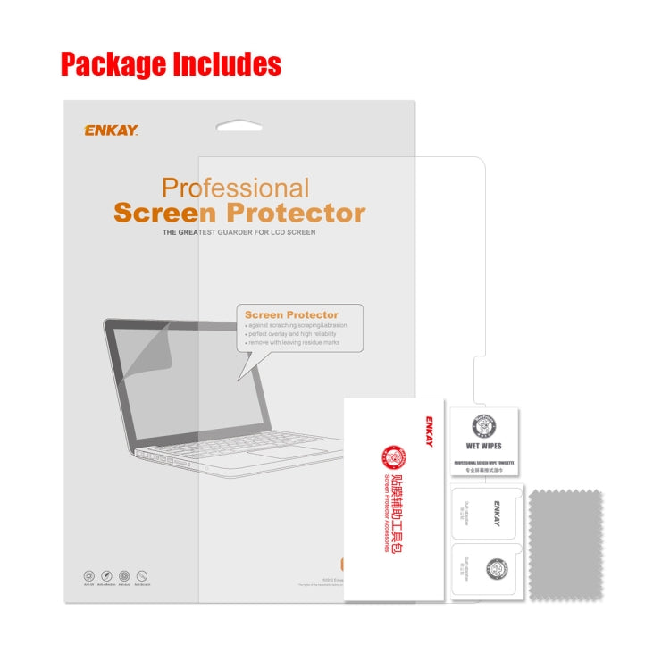 ENKAY Protetor de Ecrã HD PET Transparente para Portátil, Para MacBook Pro 14,2 polegadas A2442, Para MacBook Pro 16,2 polegadas A2485/A2880 2023