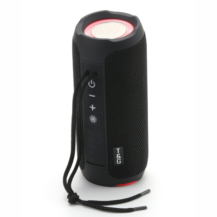 T&G TG227 Altifalante de Música Bluetooth Portátil para Exterior à Prova de Água com LED Suporta FM / TF / USB