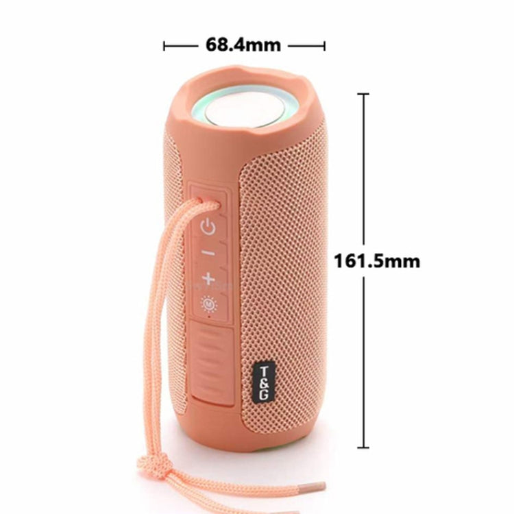T&G TG227 Altifalante de Música Bluetooth Portátil para Exterior à Prova de Água com LED Suporta FM / TF / USB
