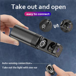 Auriculares Bluetooth T&G TG909 TWS Mini In-ear Estéreo de Canal Duplo com Ecrã LED