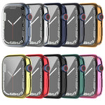 Capa Protetora Completa TPU Antichoque com Filme Protetor, Para Apple Watch Series 9 / 8 / 7 45mm, Para Apple Watch Series 9 / 8 / 7 41mm