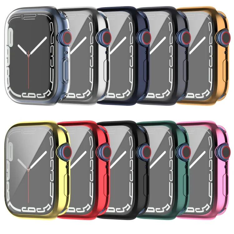 Capa Protetora Completa TPU Antichoque com Filme Protetor, Para Apple Watch Series 9 / 8 / 7 45mm, Para Apple Watch Series 9 / 8 / 7 41mm