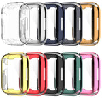 Capa Protetora Completa TPU Antichoque com Filme Protetor, Para Apple Watch Series 9 / 8 / 7 45mm, Para Apple Watch Series 9 / 8 / 7 41mm