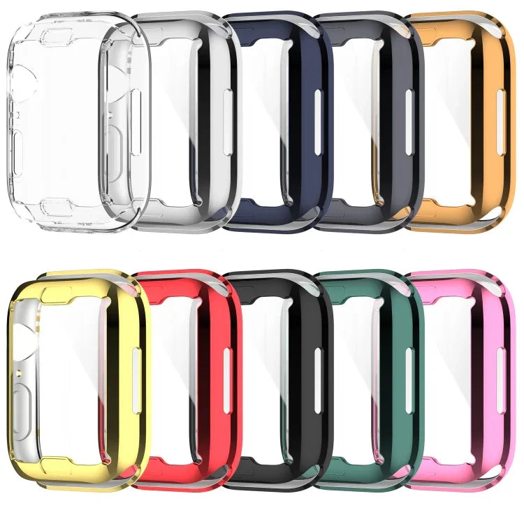 Capa Protetora Completa TPU Antichoque com Filme Protetor, Para Apple Watch Series 9 / 8 / 7 45mm, Para Apple Watch Series 9 / 8 / 7 41mm