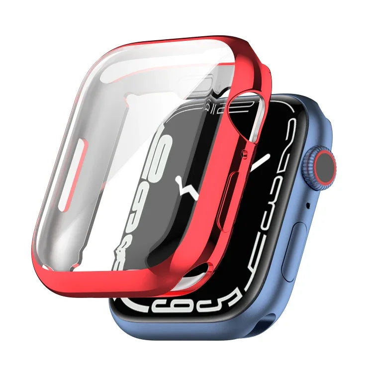 Capa Protetora Completa TPU Antichoque com Filme Protetor, Para Apple Watch Series 9 / 8 / 7 45mm, Para Apple Watch Series 9 / 8 / 7 41mm