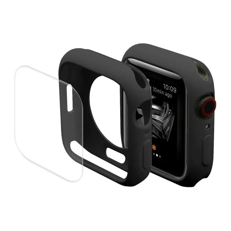 ENKAY Hat-Prince Estojo Protetor TPU + Filme Protetor de Ecrã PET de Cobertura Total para Apple Watch Series 7 41mm