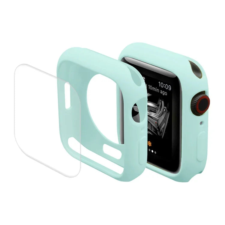 ENKAY Hat-Prince Estojo Protetor TPU + Filme Protetor de Ecrã PET de Cobertura Total para Apple Watch Series 7 41mm