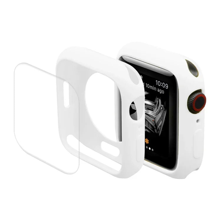 ENKAY Hat-Prince Estojo Protetor TPU + Filme Protetor de Ecrã PET de Cobertura Total para Apple Watch Series 7 45mm