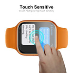 Película Protetora de Ecrã HD de Vidro Temperado Completo com Borda Curvada 3D ENKAY Hat-Prince para Apple Watch Série 9 / 8 / 7 45mm, 1 PC, 2 PCS, 5 PCS, 10 PCS