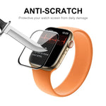 Película Protetora de Ecrã HD de Vidro Temperado Completo com Borda Curvada 3D ENKAY Hat-Prince para Apple Watch Série 9 / 8 / 7 45mm, 1 PC, 2 PCS, 5 PCS, 10 PCS