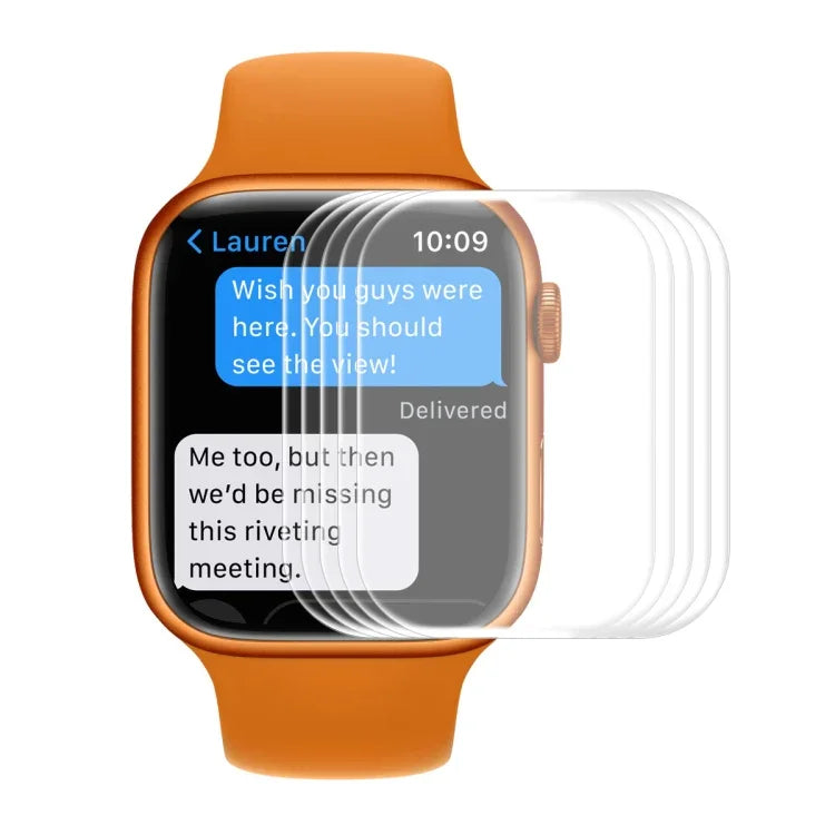 Película Protetora de Ecrã HD de Vidro Temperado Completo com Borda Curvada 3D ENKAY Hat-Prince para Apple Watch Série 9 / 8 / 7 45mm, 1 PC, 2 PCS, 5 PCS, 10 PCS