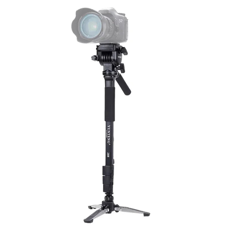 Tripé Monopé YUNTENG VCT-288 com Cabeça de Arrasto Fluido, VCT-288
