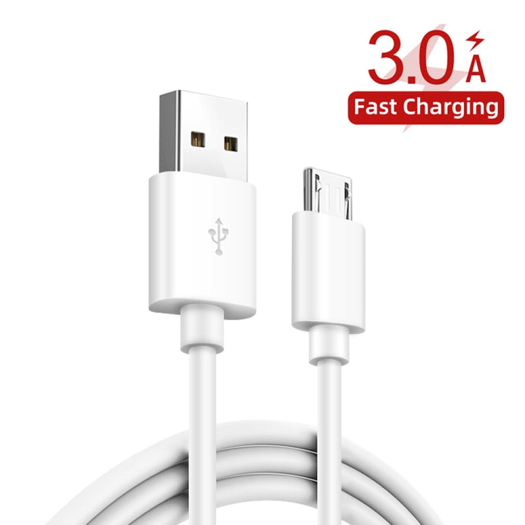 Carregador rápido de portas duplas PD25W USB-C / Type-C + QC3.0 USB com cabo de dados USB para Micro USB, ficha UK, ficha UK + cabo USB para Micro USB